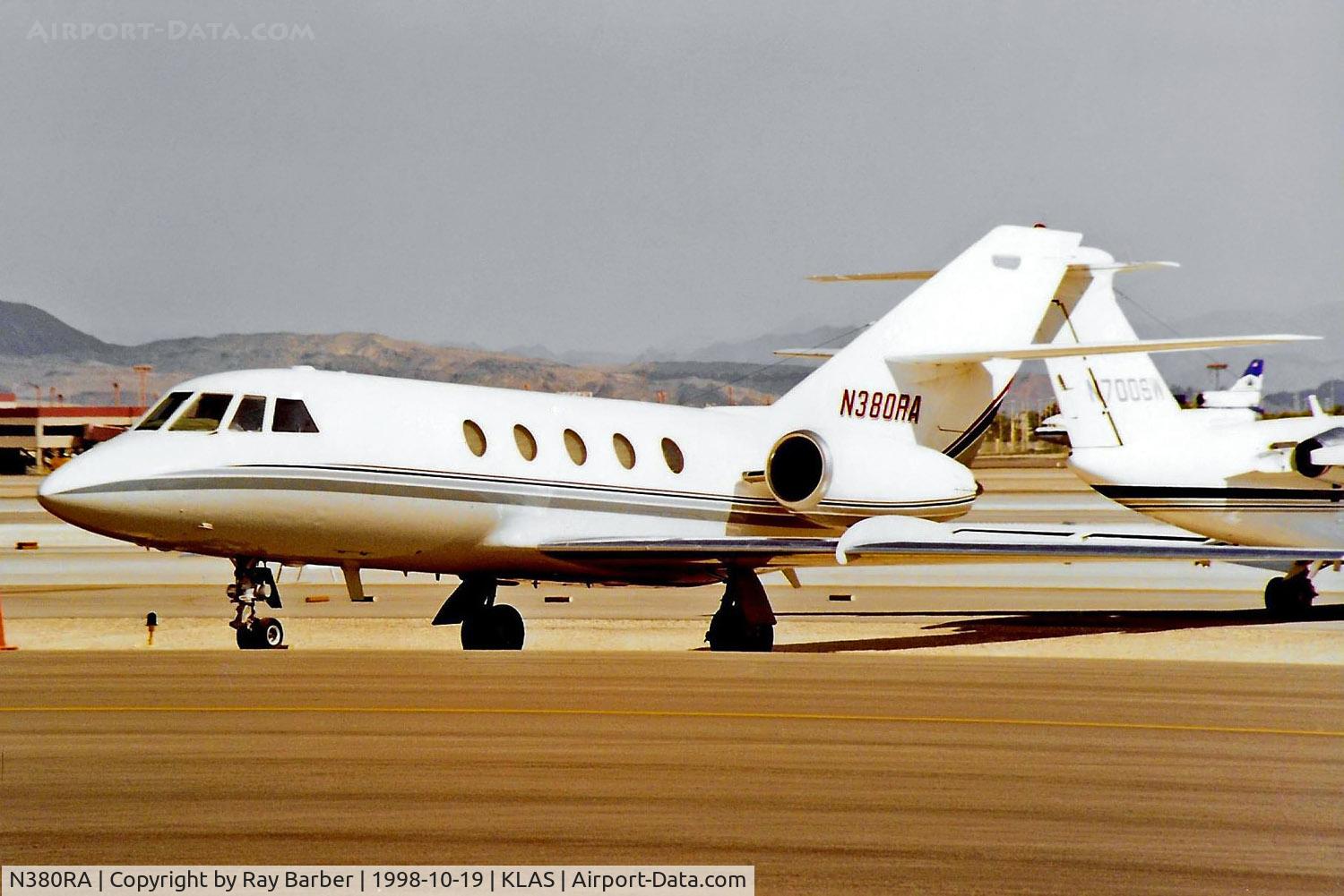 N380RA, Dassault Falcon (Mystere) 20C-5 C/N 054, Dassault Falcon 20C-5 [54] Las Vegas-McCarran International~N 19/10/1998