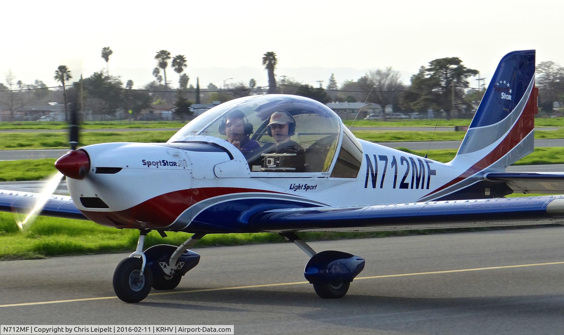 N712MF, 2006 Evektor-Aerotechnik Sportstar C/N 20060712, Locally-based 2006 Sportstar taxing out for departure at Reid Hillview Airport, San Jose, CA.