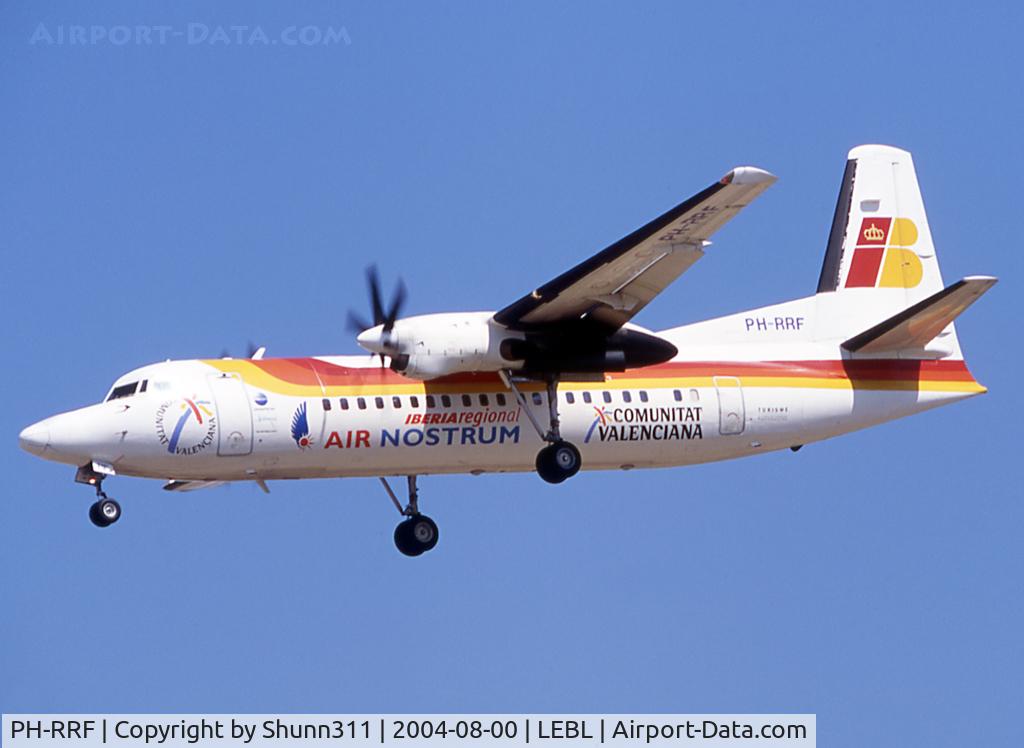 PH-RRF, 1991 Fokker 50 C/N 20220, Landing rwy 25