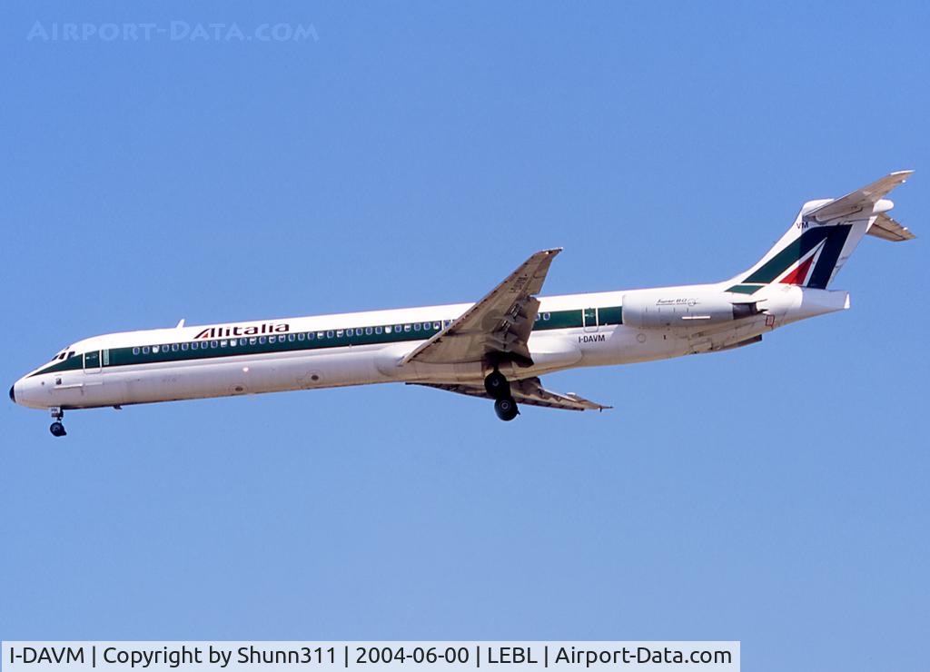 I-DAVM, 1988 McDonnell Douglas MD-82 (DC-9-82) C/N 49434, Landing rwy 25