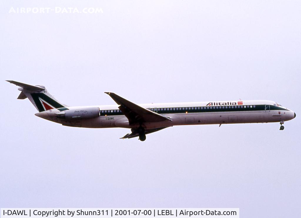 I-DAWL, 1984 McDonnell Douglas MD-82 (DC-9-82) C/N 49204/1179, Landing rwy 25