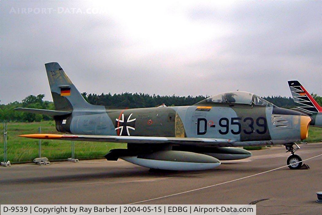 D-9539, Canadair CL-13B Sabre 6 C/N S6-1603, Canadair CL-13B Sabre Mk.6 [1603] (Ex German Air Force) Berlin-Gatow~D 15/05/2004