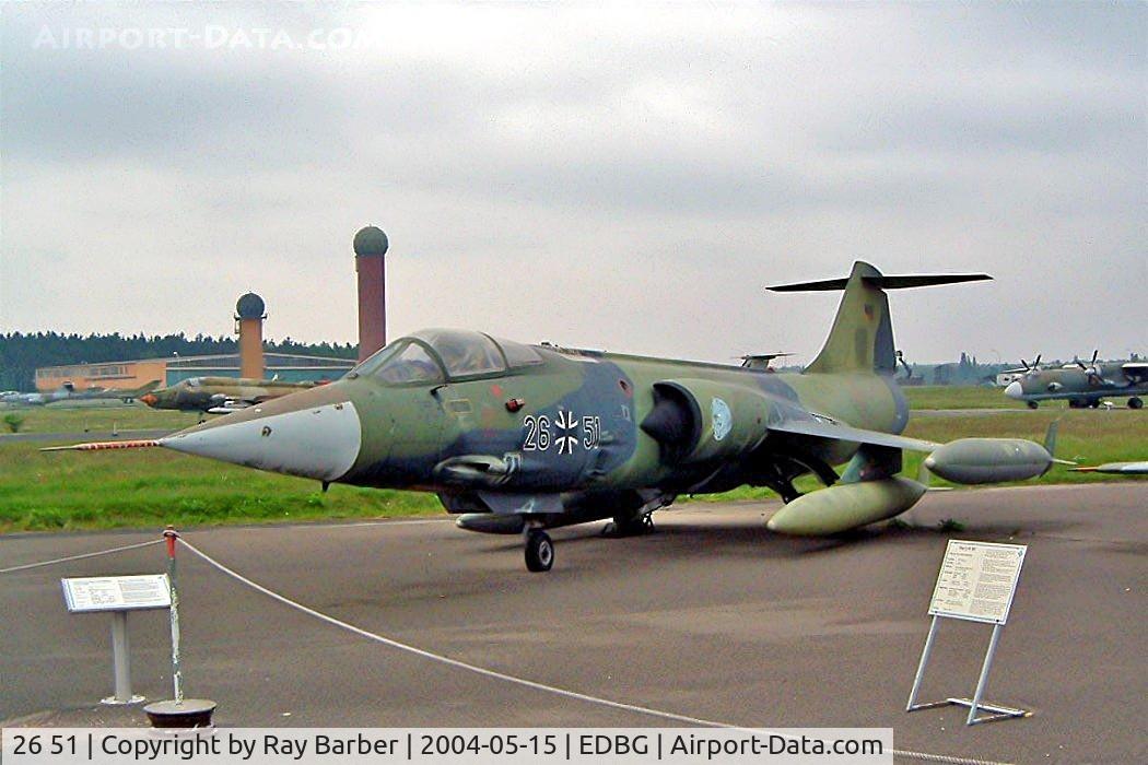 26 51, Lockheed F-104G Starfighter C/N 683-7311, Lockheed F-104G Starfighter [683-7311] (Ex German Air Force) Berlin-Gatow~D 15/05/2004