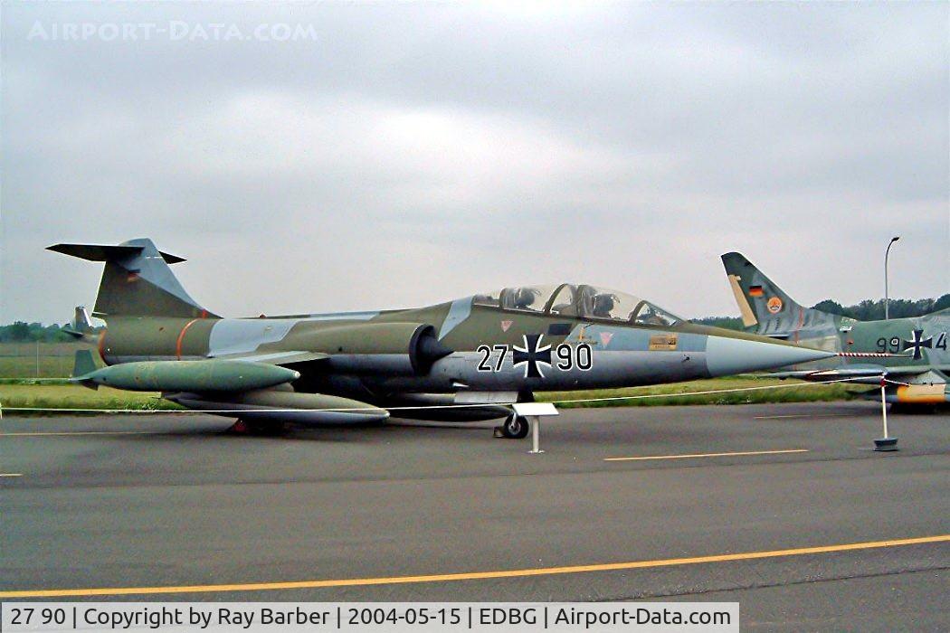 27 90, Lockheed TF-104G Starfighter C/N 583F-5920, Lockheed TF-104G Starfighter [583F-5920] (Ex German Air Force) Berlin-Gatow~D 15/05/2004