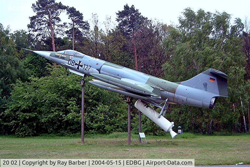 20 02, Lockheed F-104G Starfighter ZELL C/N 683-2002, Lockheed F-104G ZELL Starfighter [583F-5920] (Ex German Air Force) Berlin-Gatow~D 15/05/2004. Wears former marks of DB+127.