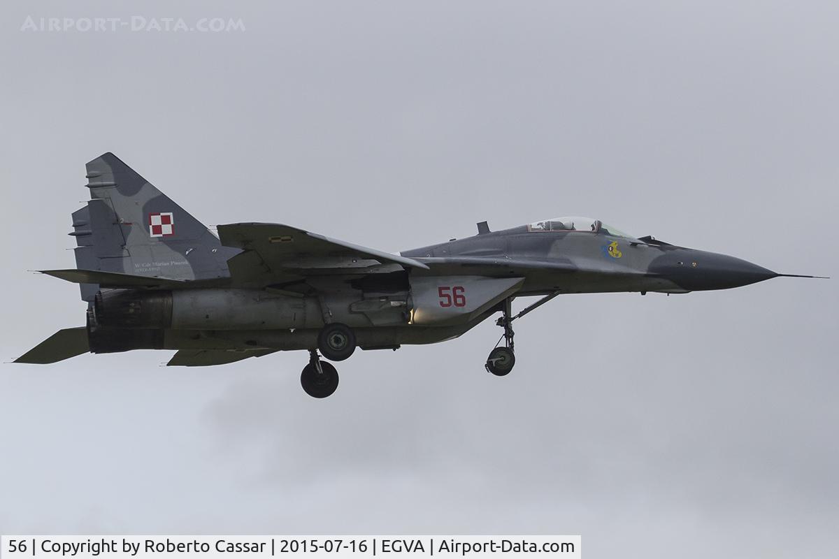 56, Mikoyan-Gurevich MiG-29A C/N 2960532356, Fairford