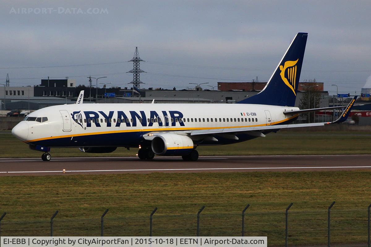 EI-EBB, 2009 Boeing 737-8AS C/N 37519, Ryanair (RYR/FR)