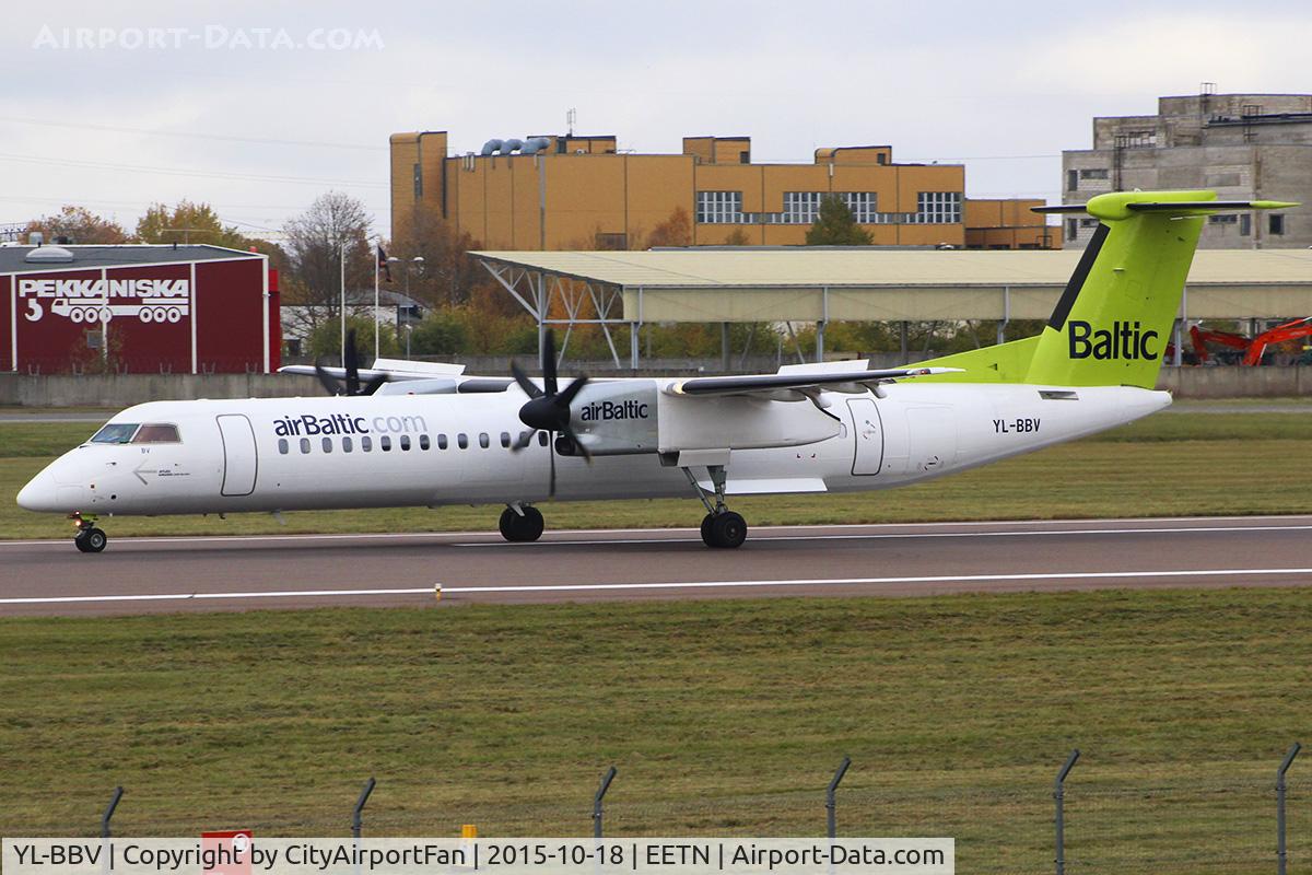 YL-BBV, 2013 De Havilland Canada DHC-8-402Q Dash 8 C/N 4444, Air Baltic (BTI/BT)