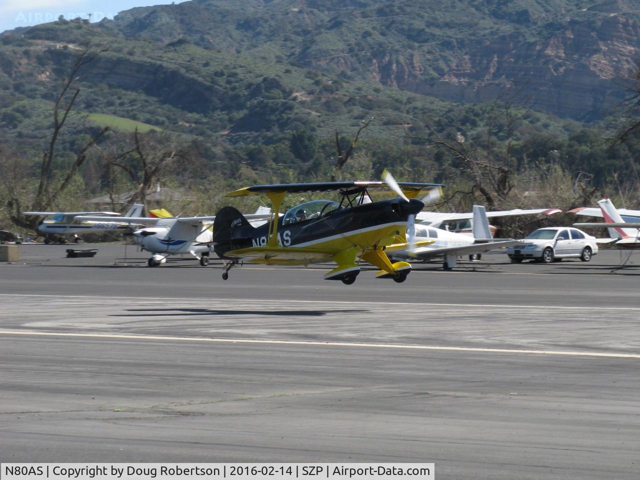 N80AS, 1992 Pitts S-2B Special C/N 5244, 1992 Pitts Aerobatics S-2B SPECIAL, Lycoming AEIO-540-D4A5 260 Hp, full inverted systems, four ailerons, symmetrical airfoils, landing Rwy 22