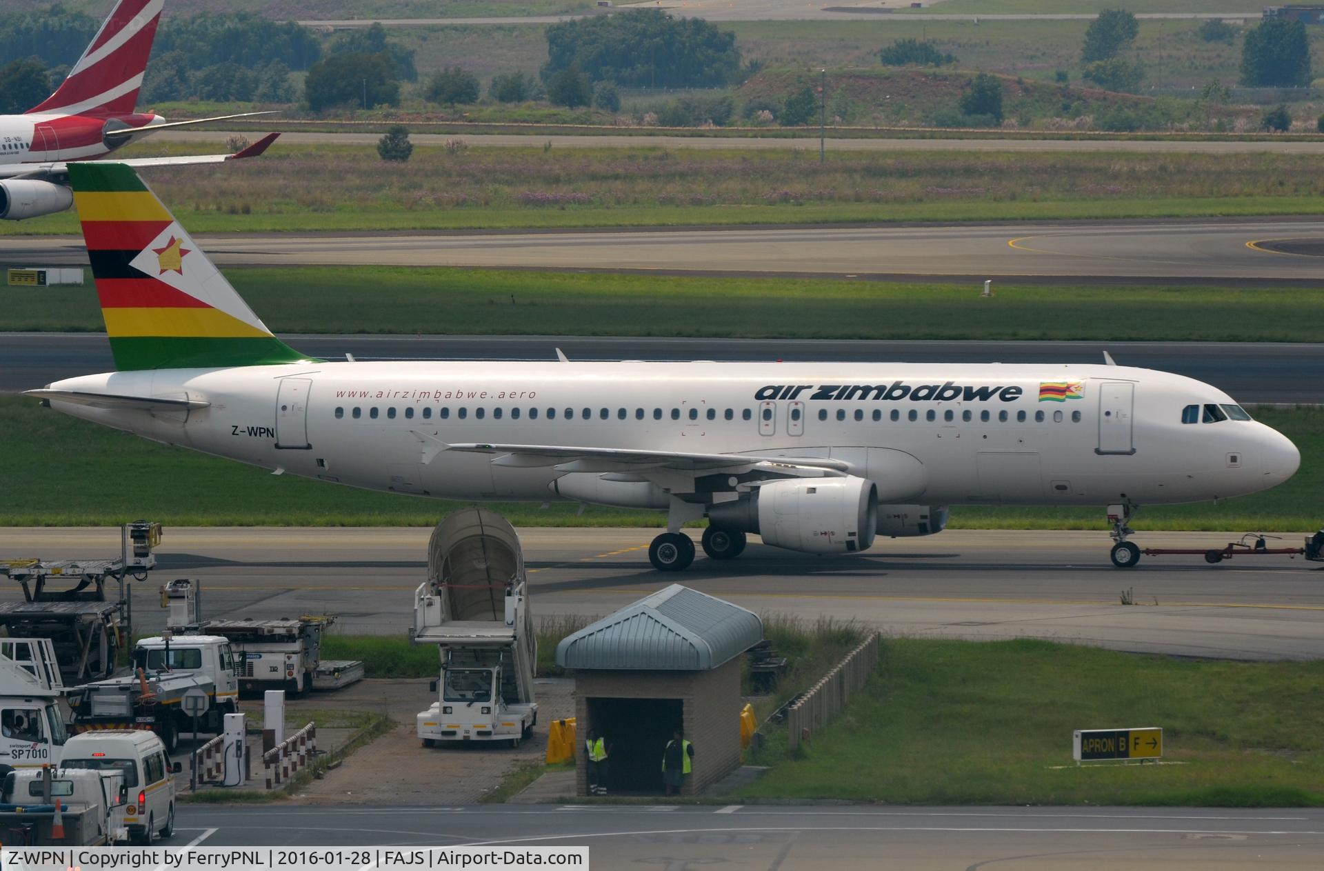 Z-WPN, 2003 Airbus A320-211 C/N 1973, Air Zimbabwe sole operating A320. The other one is stored in JNB.