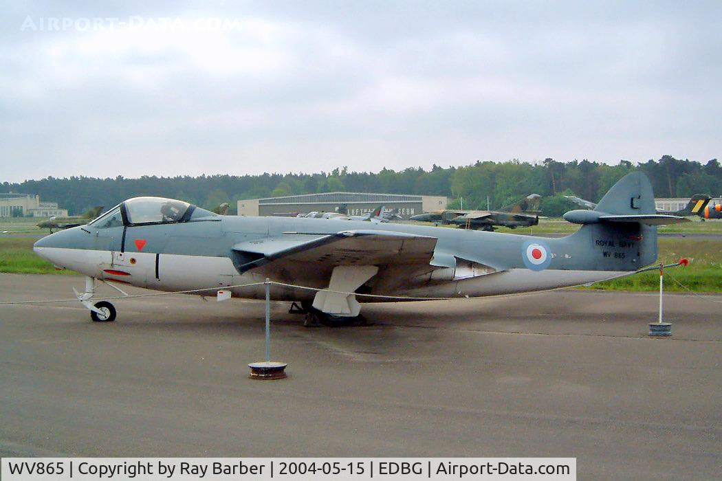 WV865, 1954 Hawker Sea Hawk FGA.6 C/N 6110, Hawker Sea Hawk FGA.6 [AW.6110] (Ex Royal Navy) Berlin-Gatow~D 15/05/2004