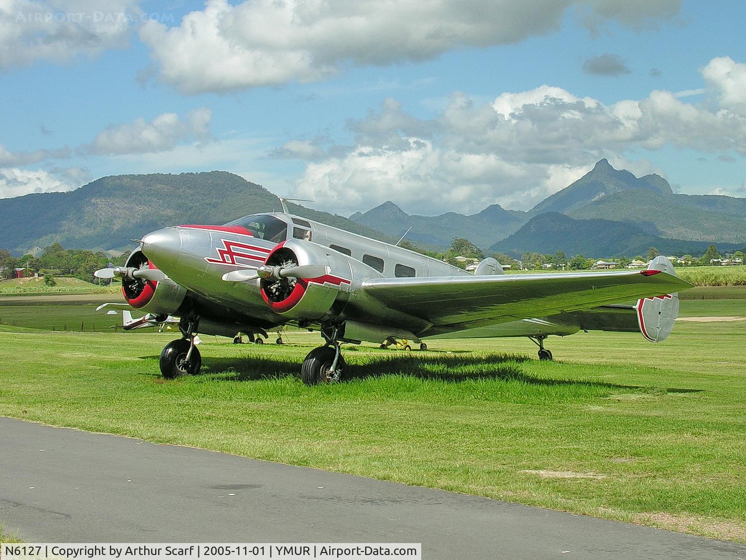N6127, 1952 Beech Expeditor 3TM C/N CA-198, N6127 Murwillumbah airfield NSW 2005.
