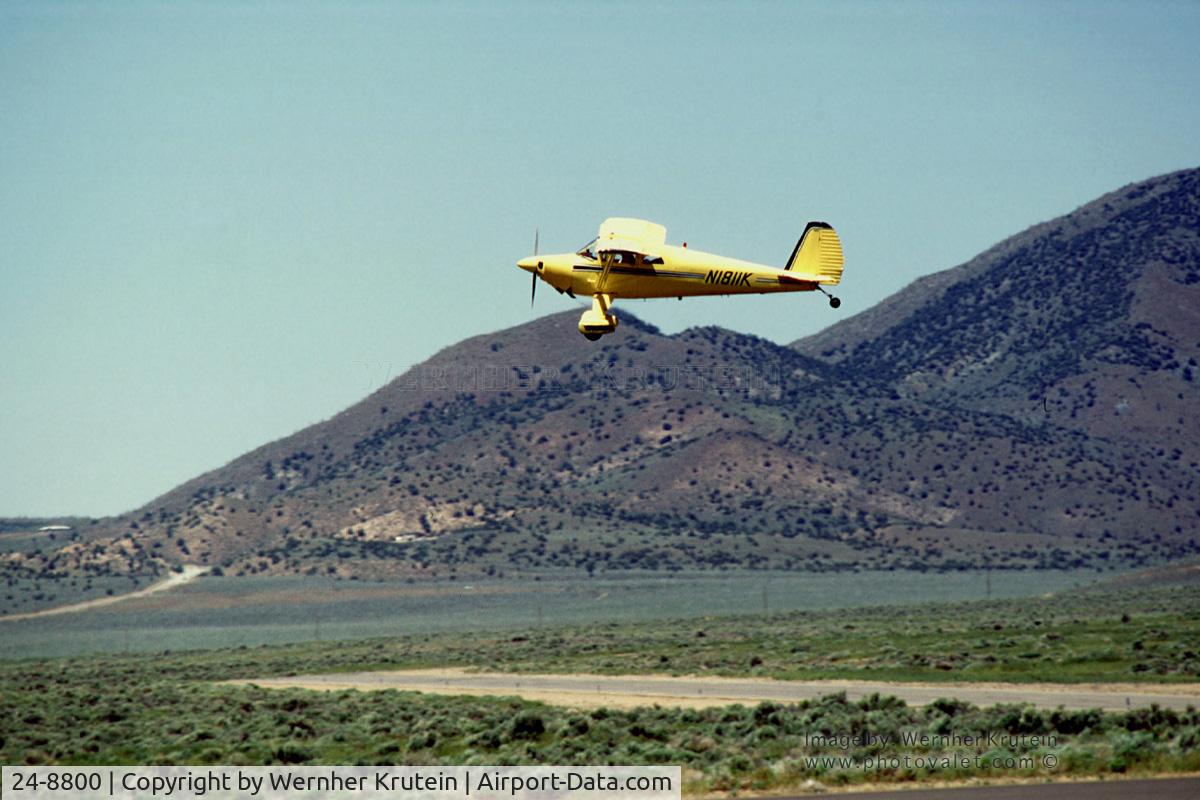 24-8800, 1947 Luscombe 8E Silvaire C/N 5339, 24-8800 in flight at Reno Stead Nevada airport.