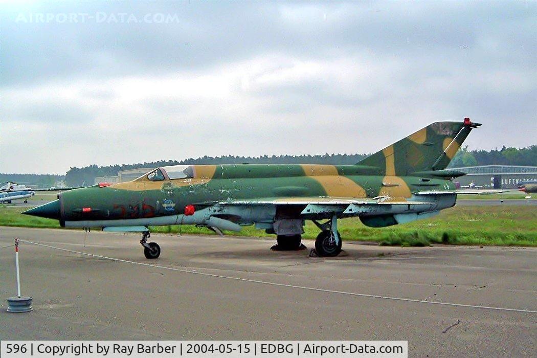 596, 1969 Mikoyan-Gurevich MiG-21M C/N 960708, Mikoyan-Gurevich MiG-21M [960708] (Ex East German Air Force) Berlin-Gatow~D 15/05/2004