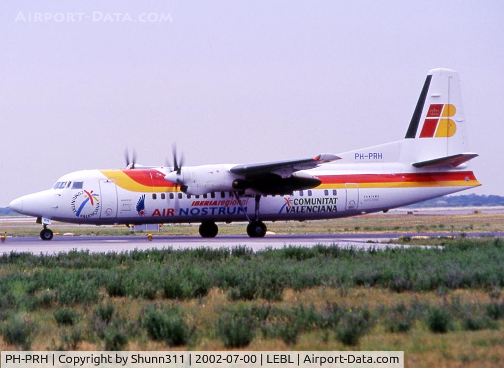 PH-PRH, 1990 Fokker 50 C/N 20200, Lining up rwy 20 for departure...