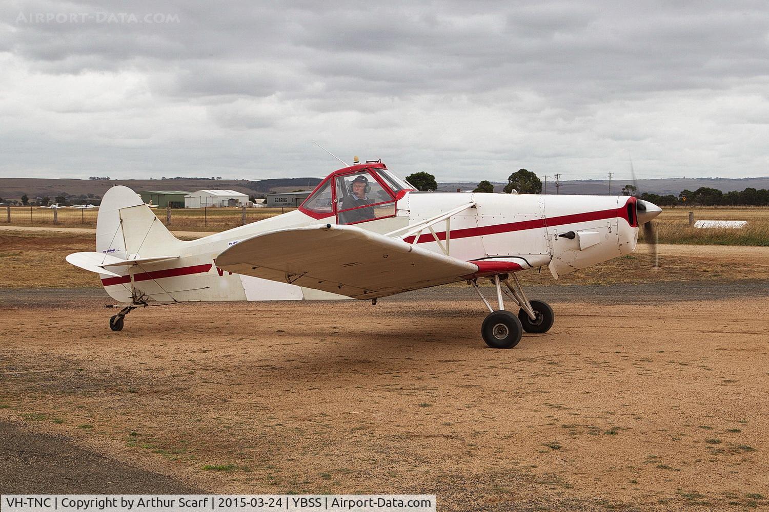 VH-TNC, 1964 Piper PA-25-235 C/N 25-2999, VH-TNC Bacchus Marsh Victoria 2015 Glider tug duties commencing for the day