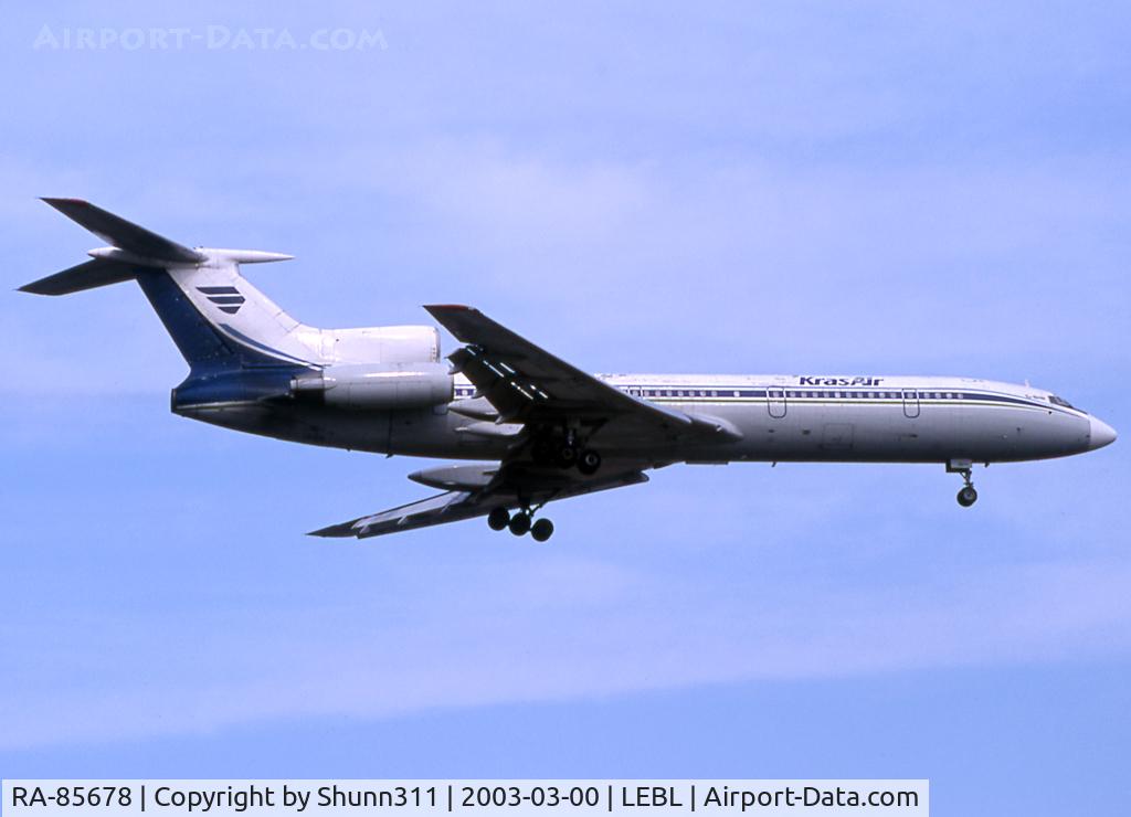 RA-85678, 1990 Tupolev Tu-154M C/N 90A841, Landing rwy 25