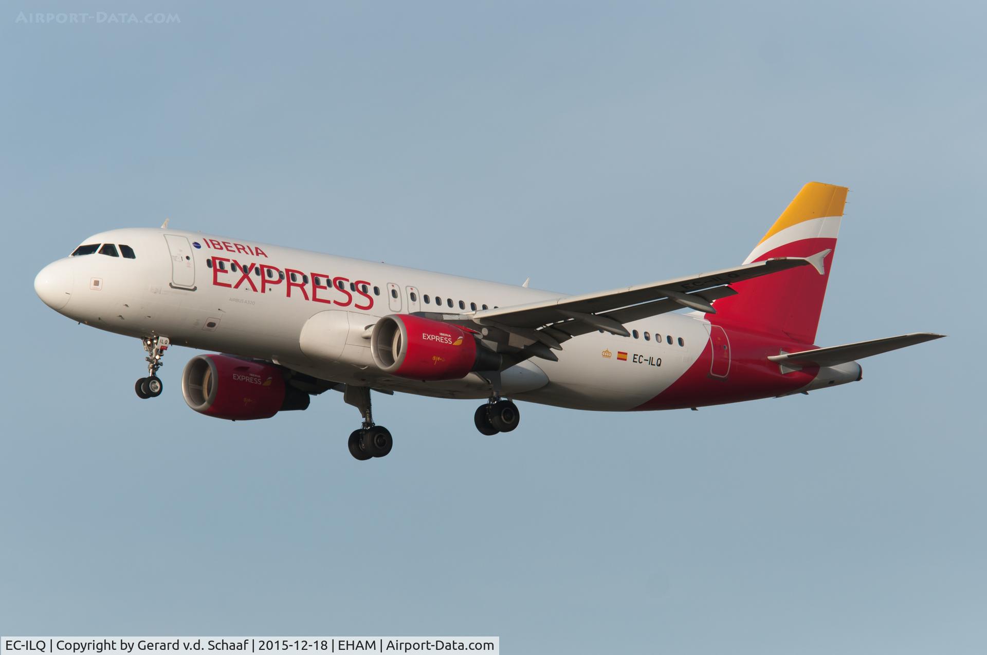 EC-ILQ, 2002 Airbus A320-214 C/N 1736, Schiphol, December 2015