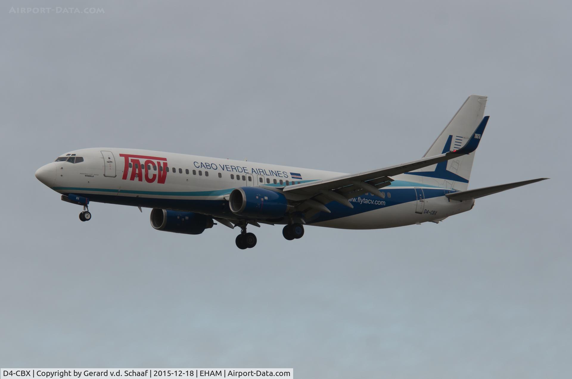 D4-CBX, 2000 Boeing 737-8Q8 C/N 30039, Schiphol, December 2015