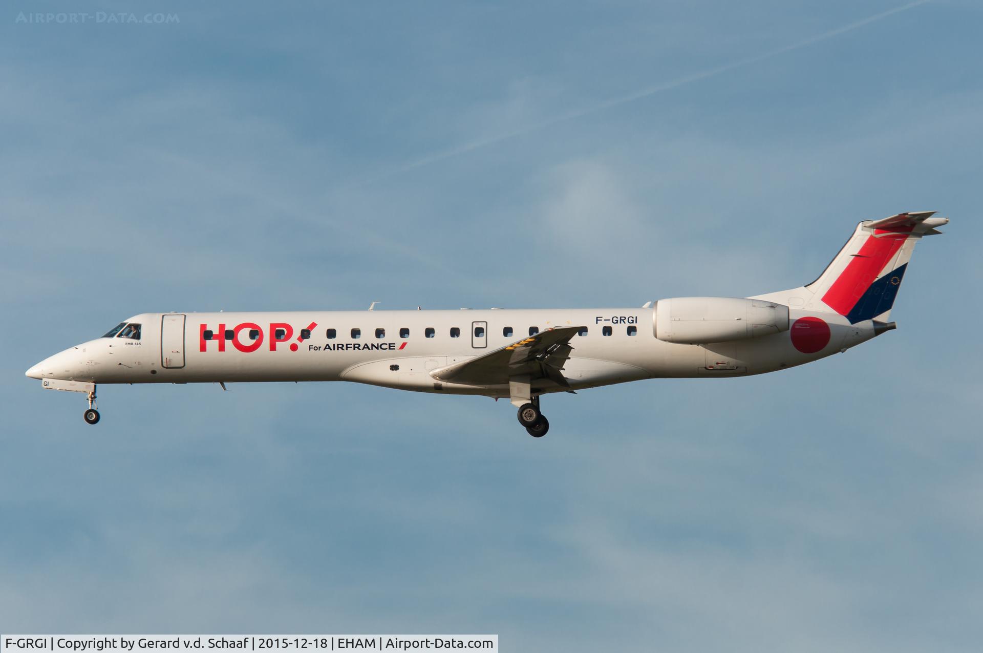 F-GRGI, 1999 Embraer EMB-145EU (ERJ-145EU) C/N 145152, Schiphol, December 2015