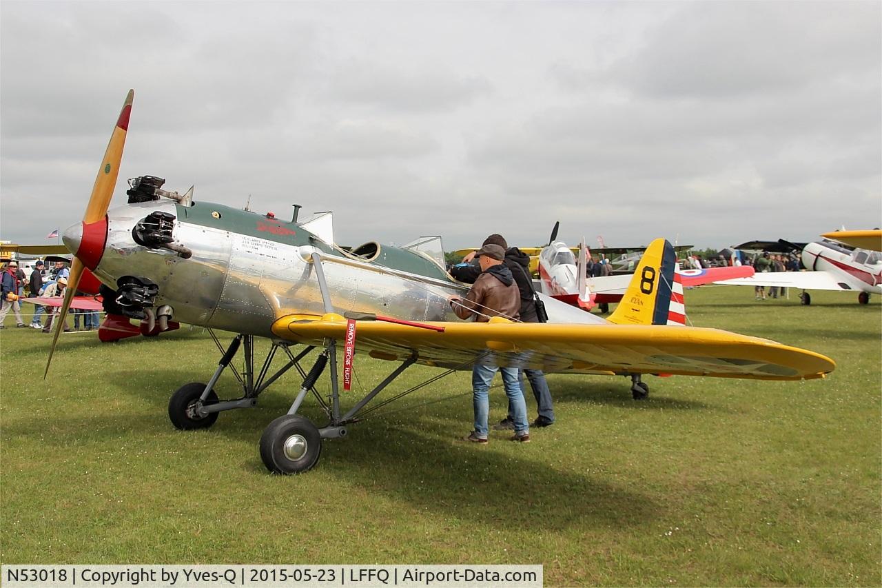 N53018, 1941 Ryan Aeronautical ST3KR C/N 1164, Ryan Aeronautical ST3KR, Displayed at La Ferté-Alais airfield (LFFQ) Airshow 2015
