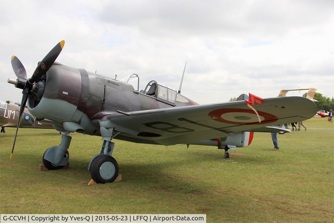 G-CCVH, 1939 Curtiss H-75A-1 C/N 12881, Curtiss H-75A-1, Static display, La Ferté-Alais airfield (LFFQ) Airshow 2015