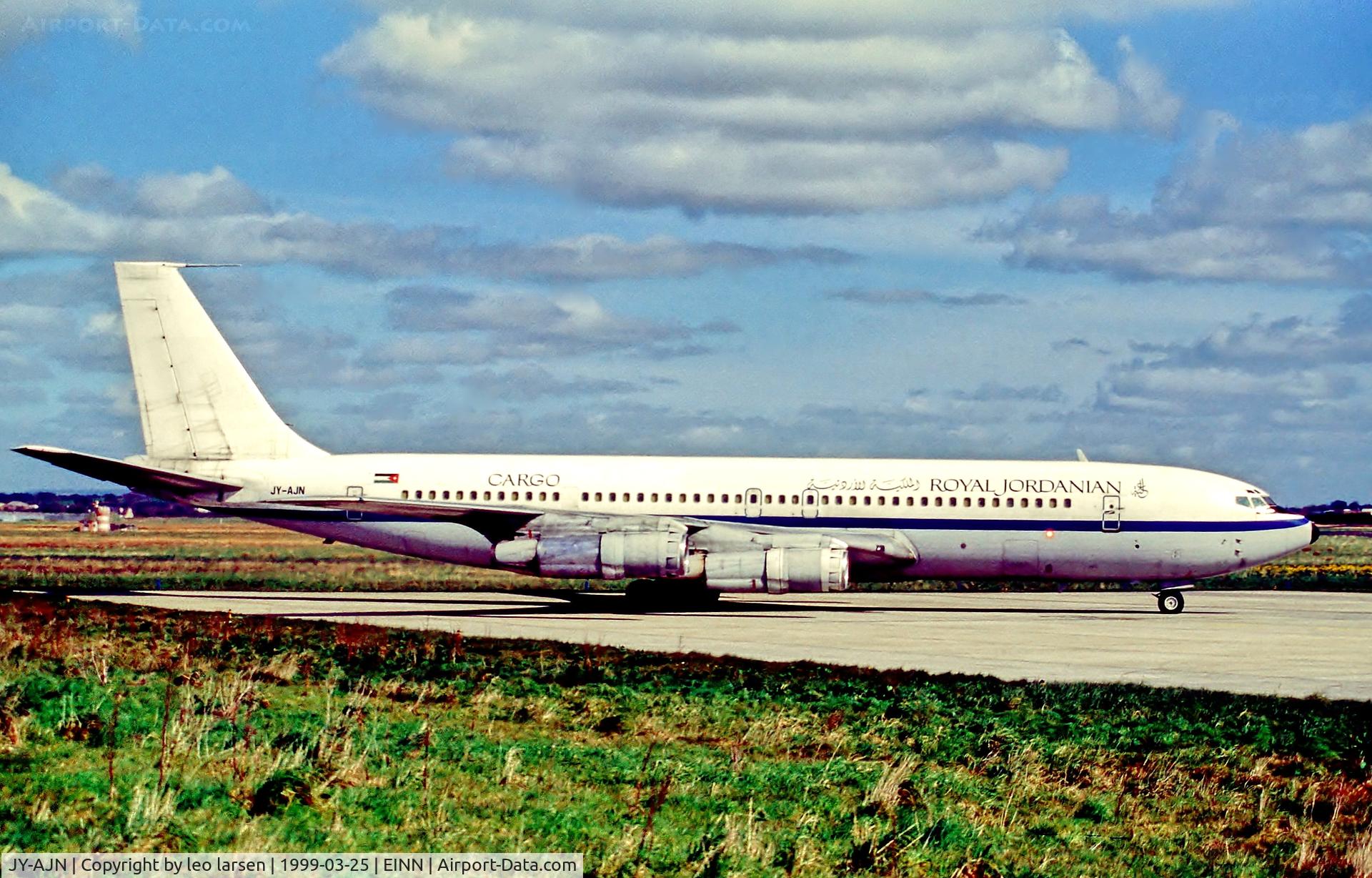 JY-AJN, 1973 Boeing 707-3J6C C/N 20720, Shannon 25.3.99
