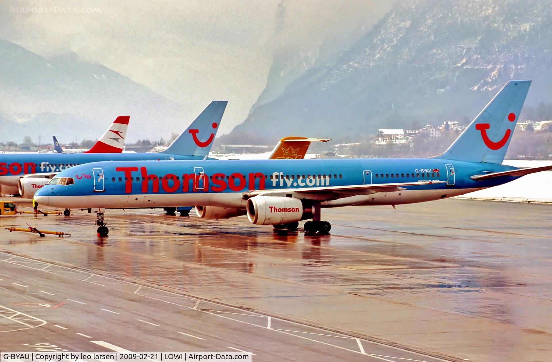 G-BYAU, 1994 Boeing 757-204 C/N 27220, Innsbruck 21.2.09