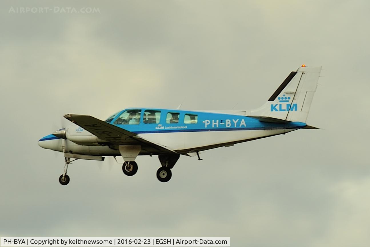 PH-BYA, 1990 Beechcraft 58 Baron C/N TH-1609, KLM flight school visitor.