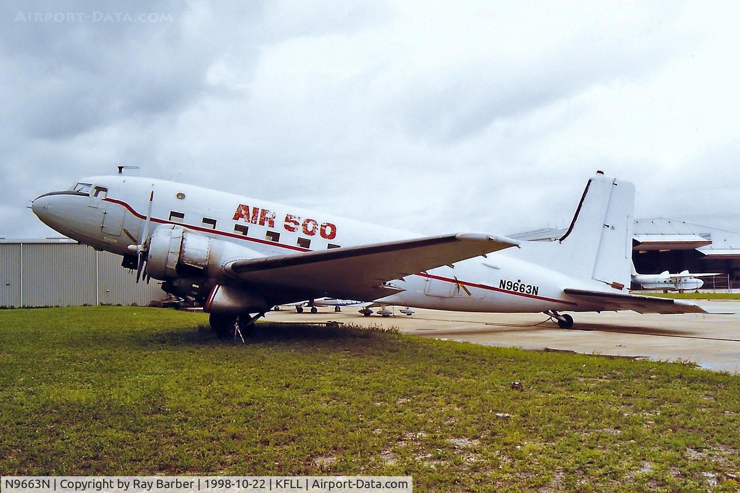 N9663N, 1953 Douglas C-117D C/N 43385, Douglas DC-3C-117D [43385] (Ex Air 500) Fort Lauderdale-Hollywood International~N 22/10/1998