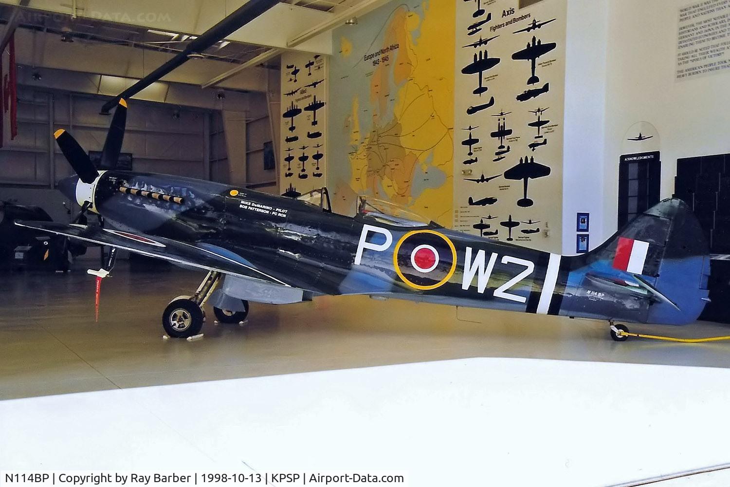 N114BP, 1945 Supermarine 379 Spitfire FR.XIVc C/N 6S/648206, Supermarine Spitfire FR.XIVe [6S/648206] Palm Springs-International~N 13/10/1998