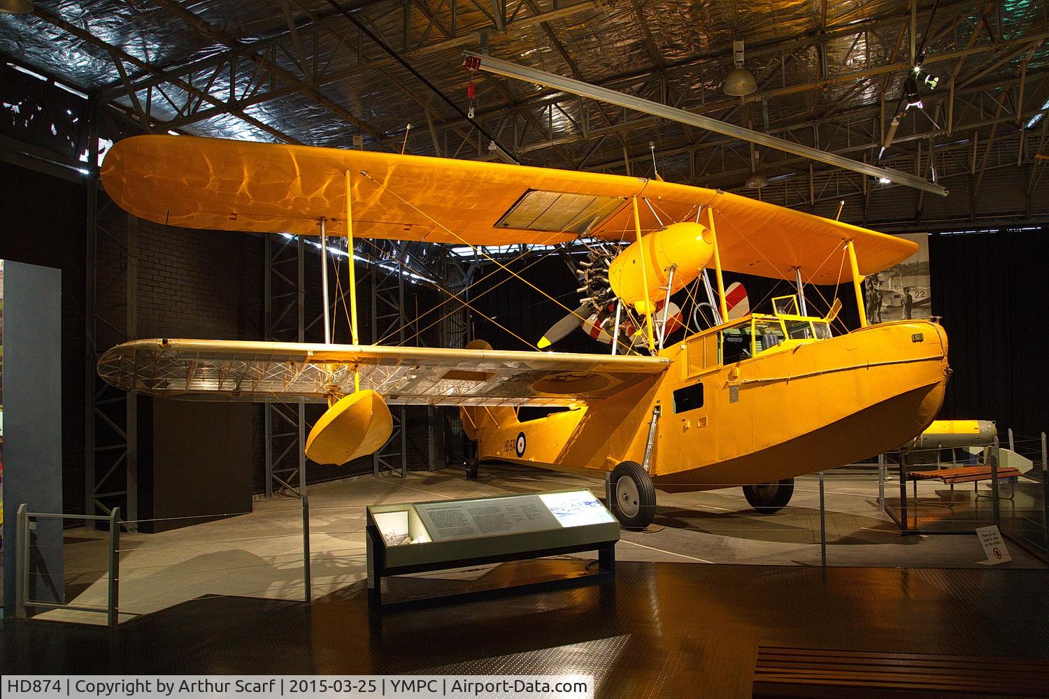 HD874, 1943 Supermarine Seagull V C/N Not found HD874, RAAF Museum Point Cook Victoria 2015