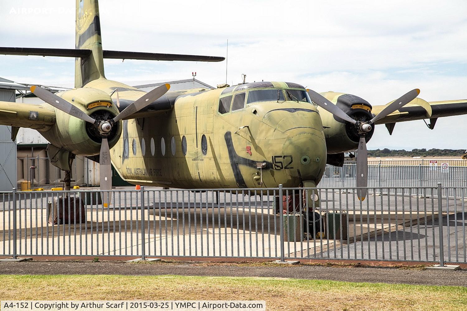 A4-152, De Havilland Canada DHC-4A Caribou C/N 152, A4-152 RAAF Museum Point Cook Victoria 2015