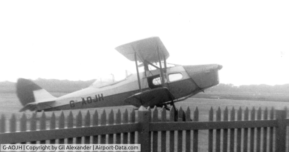 G-AOJH, 1947 De Havilland DH.83C Fox Moth C/N FM.42, My first airplane ride, c 1959.  My picture taken at Speke Airport (now John Lennon Airport) Liverpool