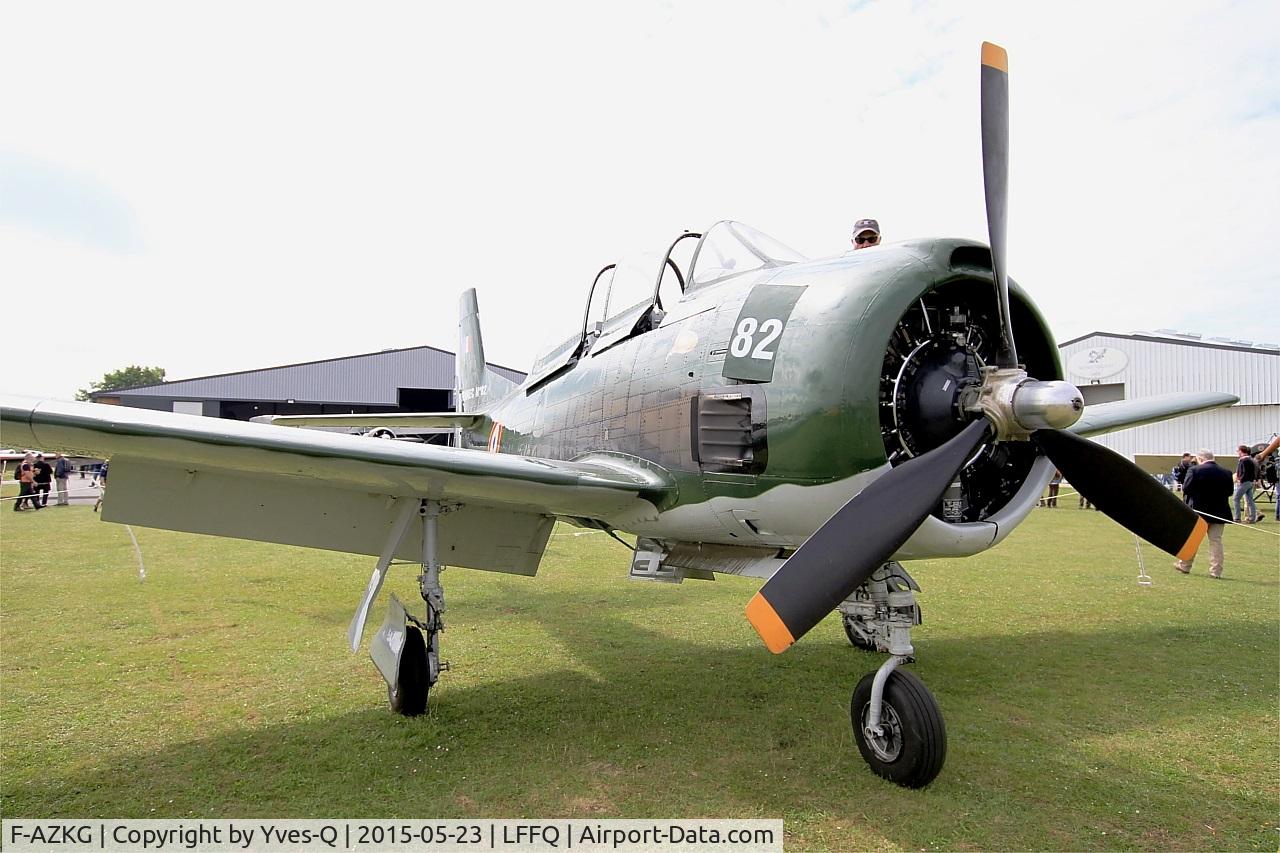 F-AZKG, 1951 North American T-28A Fennec C/N 174-111, North American T-28A Fennec, Static display, La Ferté-Alais airfield (LFFQ) Airshow 2015
