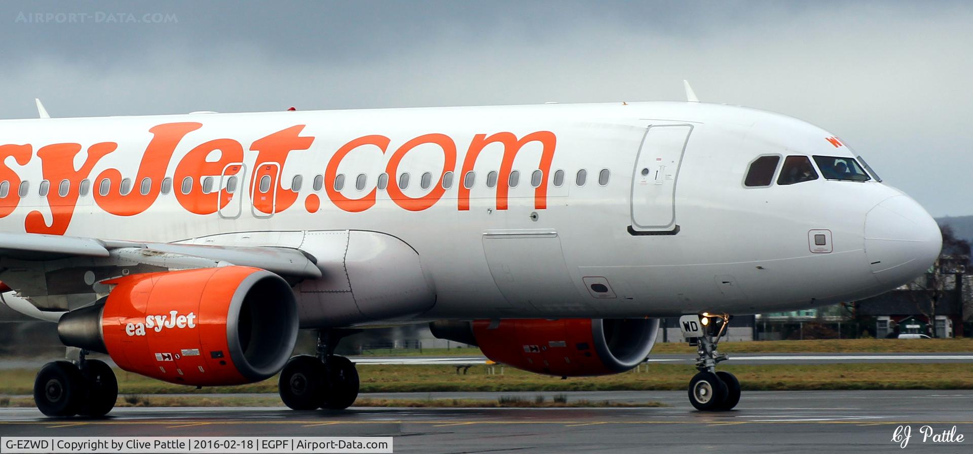 G-EZWD, 2012 Airbus A320-214 C/N 5249, Up close at Glasgow EGPF