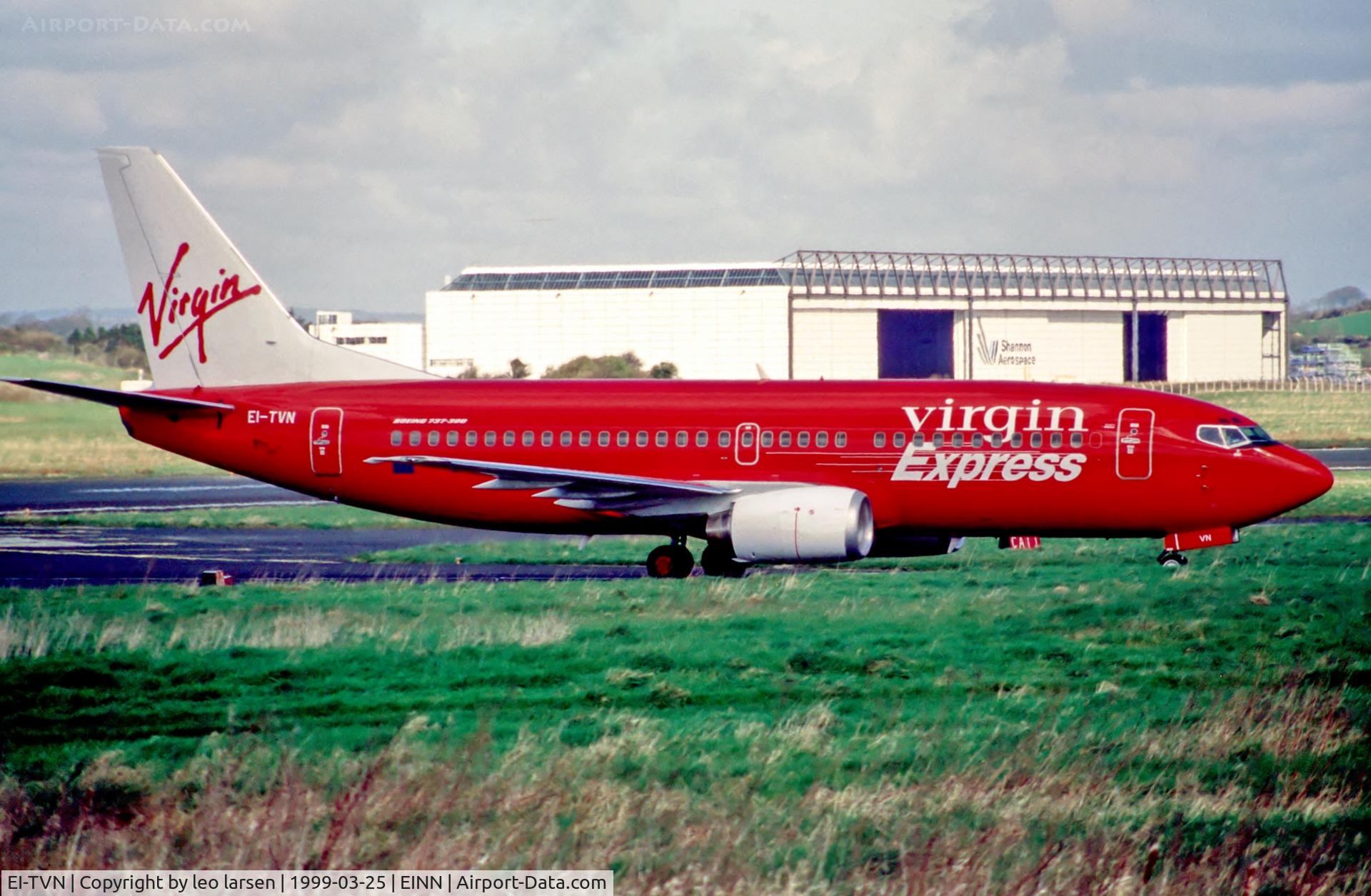 EI-TVN, 1998 Boeing 737-36N C/N 28586, Shannon 25.3.99