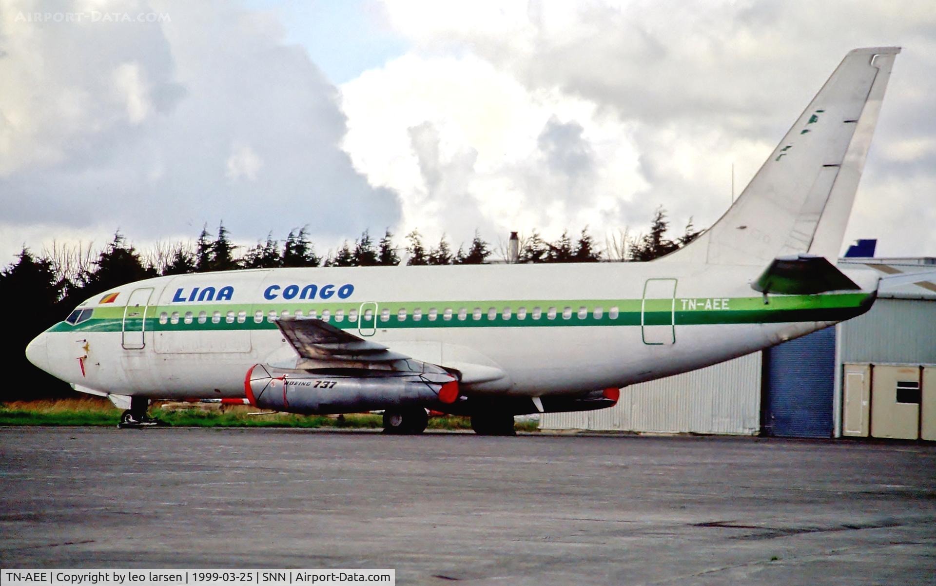 TN-AEE, 1978 Boeing 737-2Q5C C/N 21538, Shannon 25.3.99