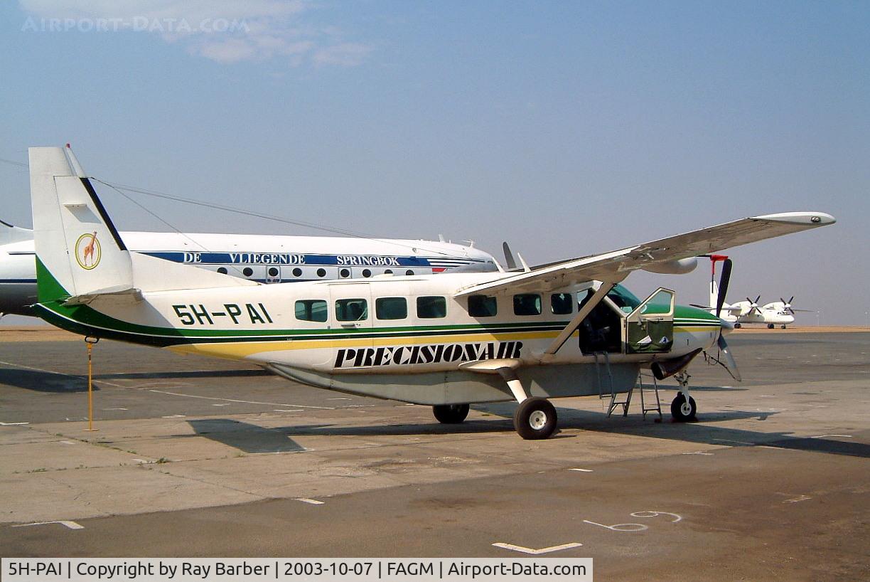 5H-PAI, 1994 Cessna 208B Grand Caravan C/N 208B0400, Cessna 208B Grand Caravan [208B-0400] (Precisionair) Johannesburg-Rand~ZS 07/10/2003