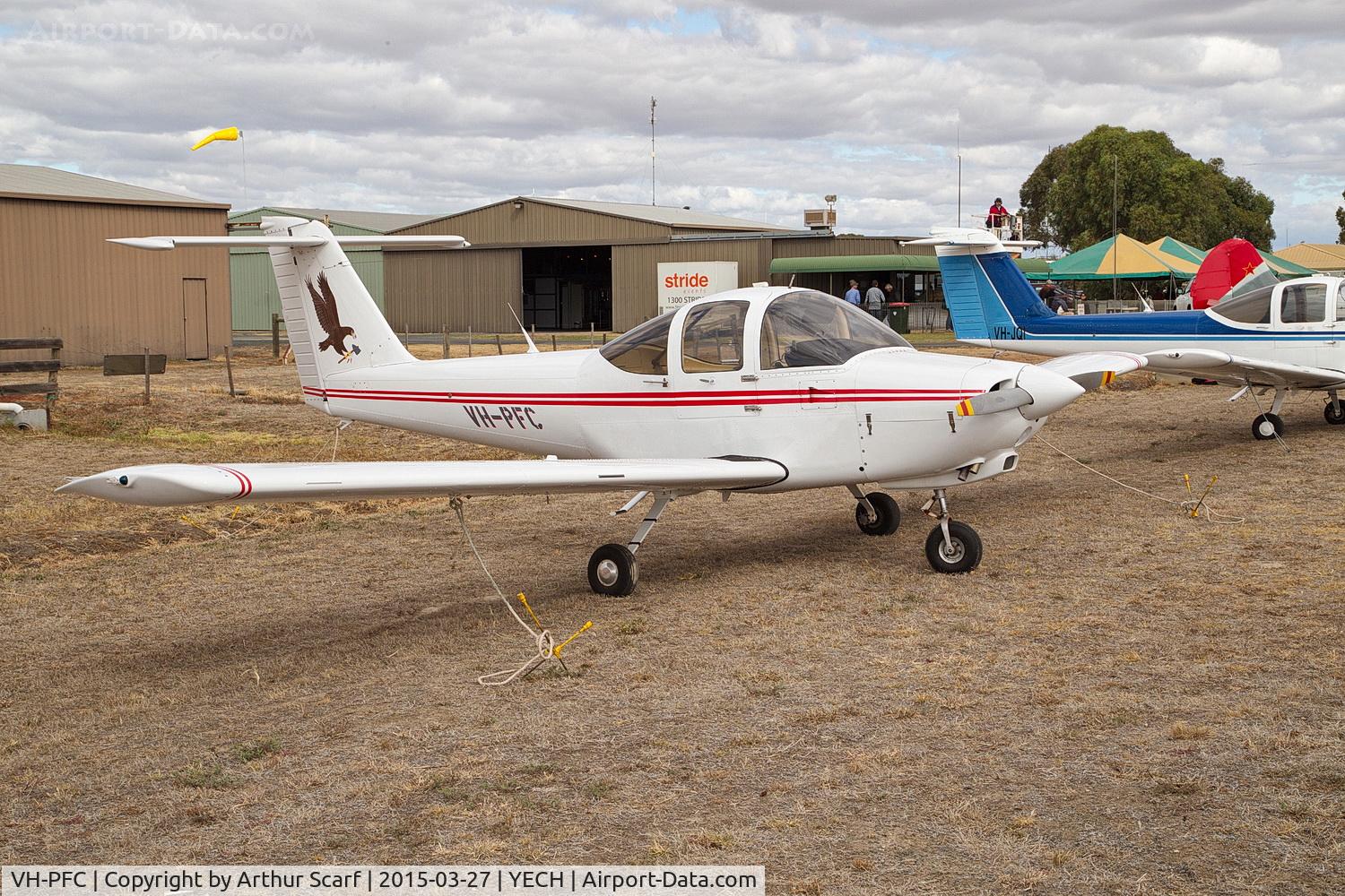 VH-PFC, 1978 Piper PA-38-112 Tomahawk Tomahawk C/N 38-79A0405, AAAA fly in Echuca 2015
