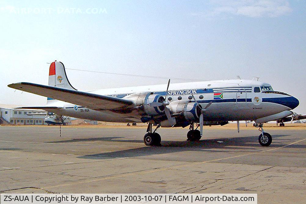 ZS-AUA, 1946 Douglas DC-4-1009 Skymaster C/N 42934, Douglas DC-4-1009 [42934] (Springbok Classic Air) Johannesburg-Rand~ZS 07/10/2003