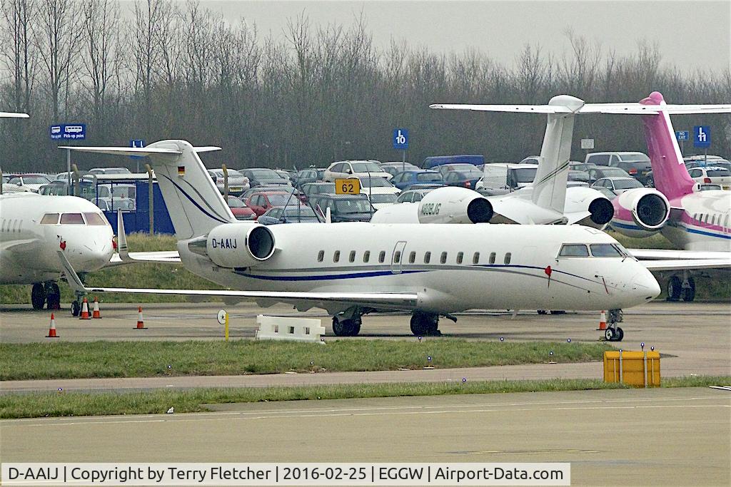 D-AAIJ, 2006 Bombardier Challenger 850 (CL-600-2B19) C/N 8065, 2006 Canadair CL-600-2B19 Challenger 850, c/n: 8065 at Luton