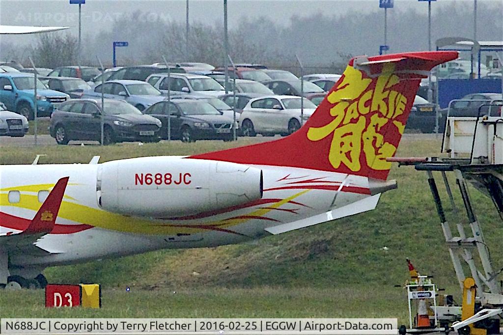 N688JC, 2011 Embraer EMB-135BJ Legacy 650 C/N 14501139, Jackie Chan's 2011 Embraer ERJ 135BJ Legacy 650, c/n: 14501139 at Luton