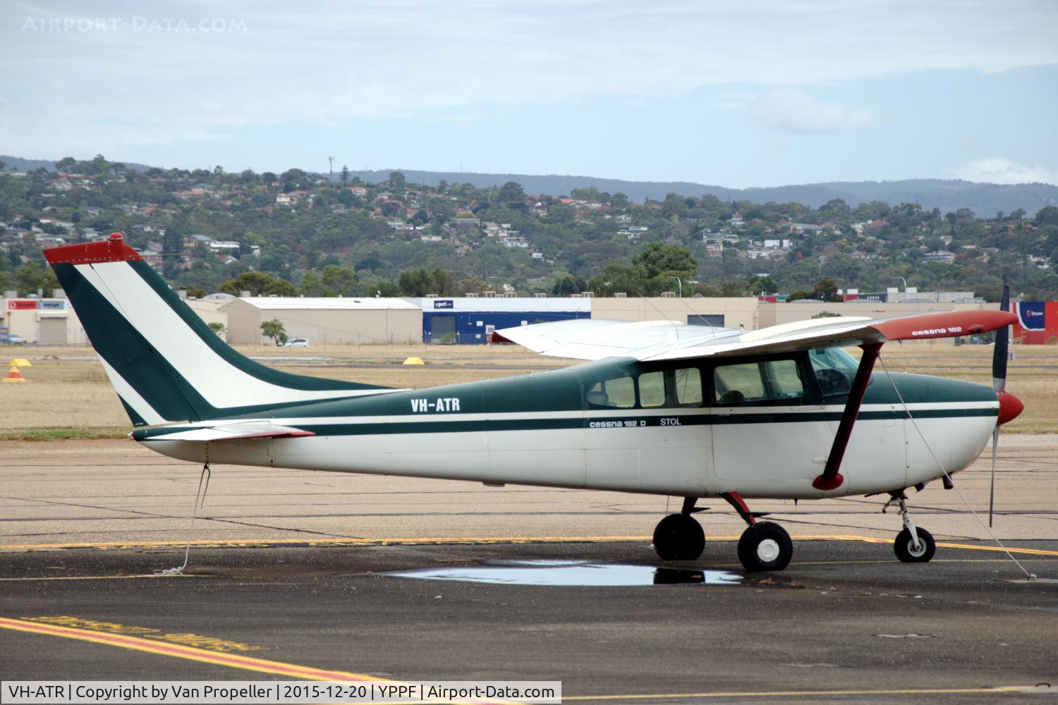 VH-ATR, 1961 Cessna 182D Skylane C/N 18253390, Cessna 182D parked on the platform of Parafield, Adelaide, South Australia