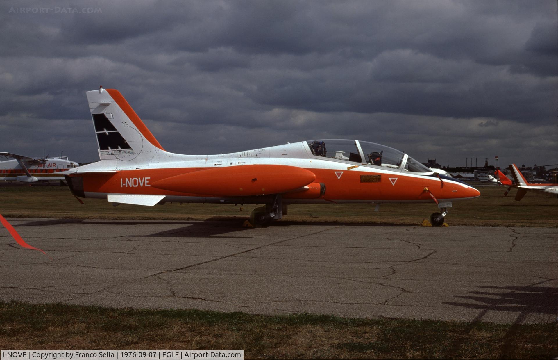 I-NOVE, 1976 Aermacchi MB-339 C/N 001, I-NOVE, first prototype of the Aermacchi MB-339 at the 1976 Fanborough airshow