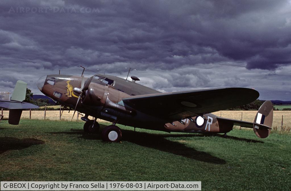 G-BEOX, Lockheed Hudson IV C/N 6464, RAAF Lockheed Hudson Mk.IIIA A16-199. This aircraft is currently on display at the RAF Museum, Hendon