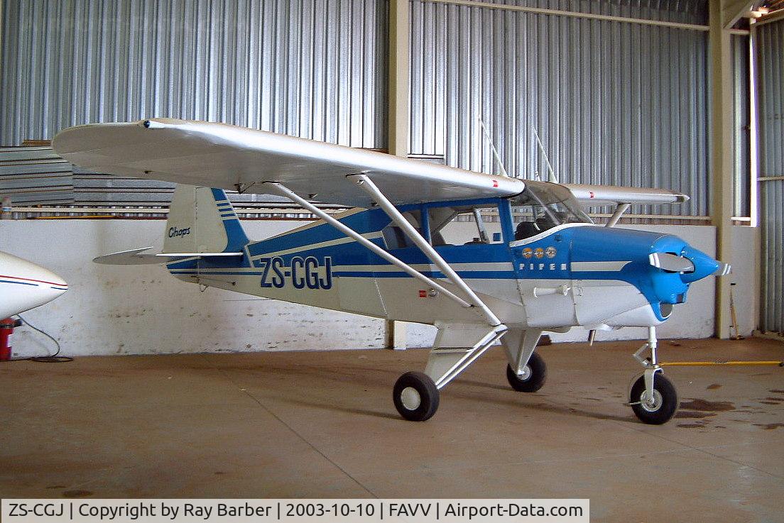 ZS-CGJ, 1957 Piper PA-22-150 C/N 22-4973, Piper PA-22-150 Tri-Pacer [22-4973] Vereeniging~ZS 10/10/2003