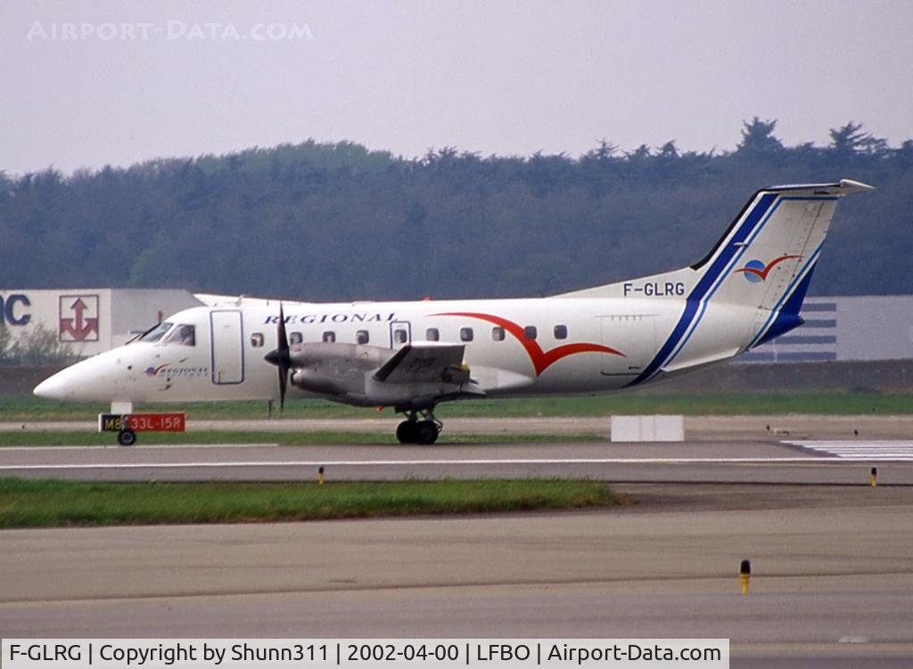 F-GLRG, 1989 Embraer EMB-120ER Brasilia C/N 120149, Ready for take off from rwy 15L
