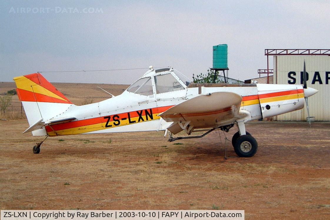 ZS-LXN, Piper PA-36-300 Pawnee Brave C/N 367760093, Piper PA-36-375 Pawnee Brave [36-7760093] Parys~ZS 10/10/2003