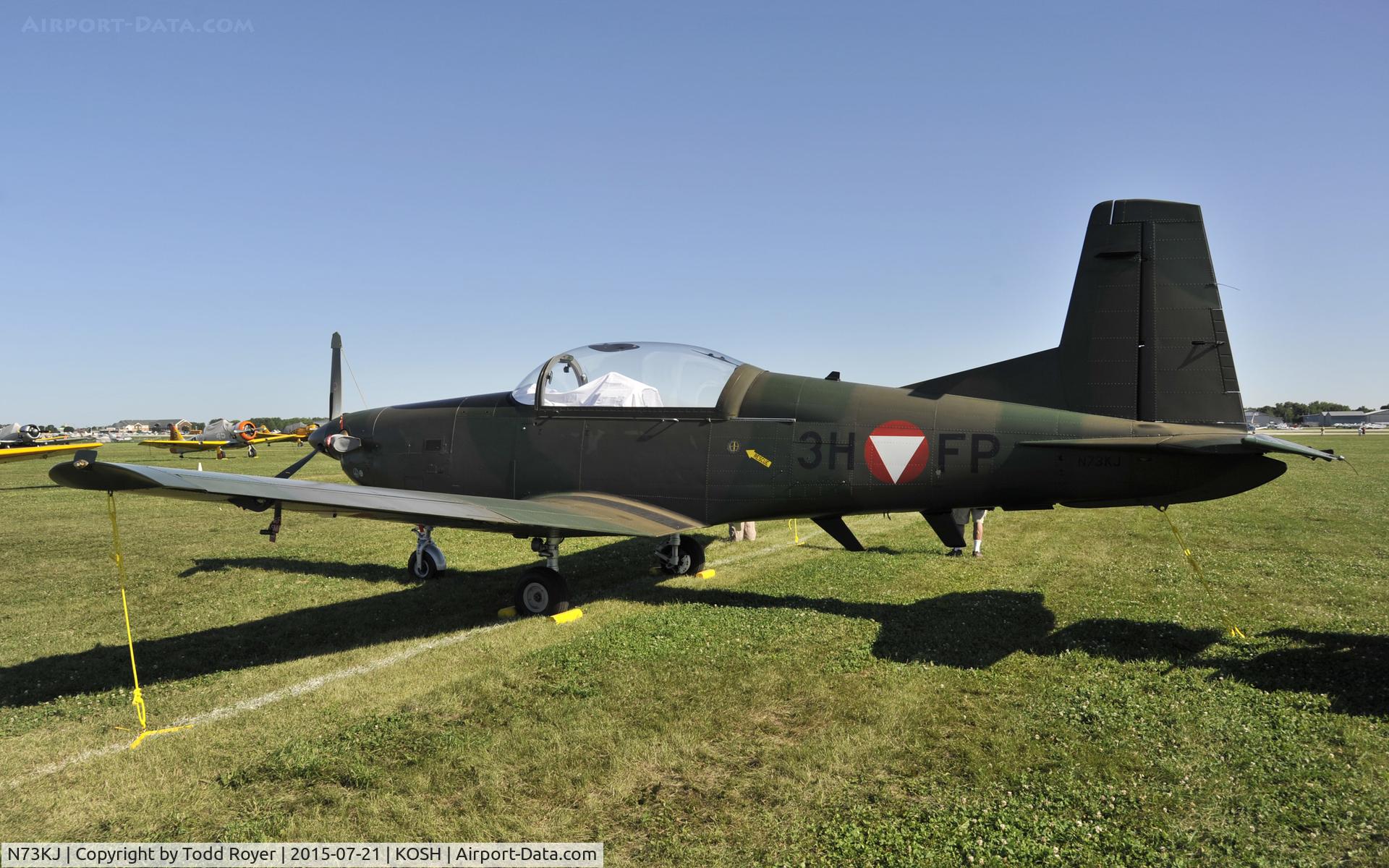 N73KJ, 1985 Pilatus PC-7 C/N 487, Airventure 2015